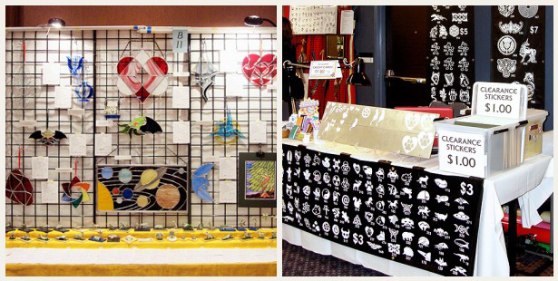 Sci fi conventions art show and dealers room displays